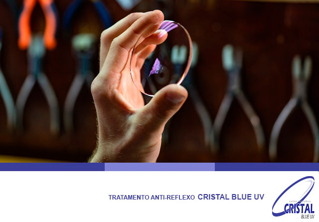 Lente Cristal Blue UV